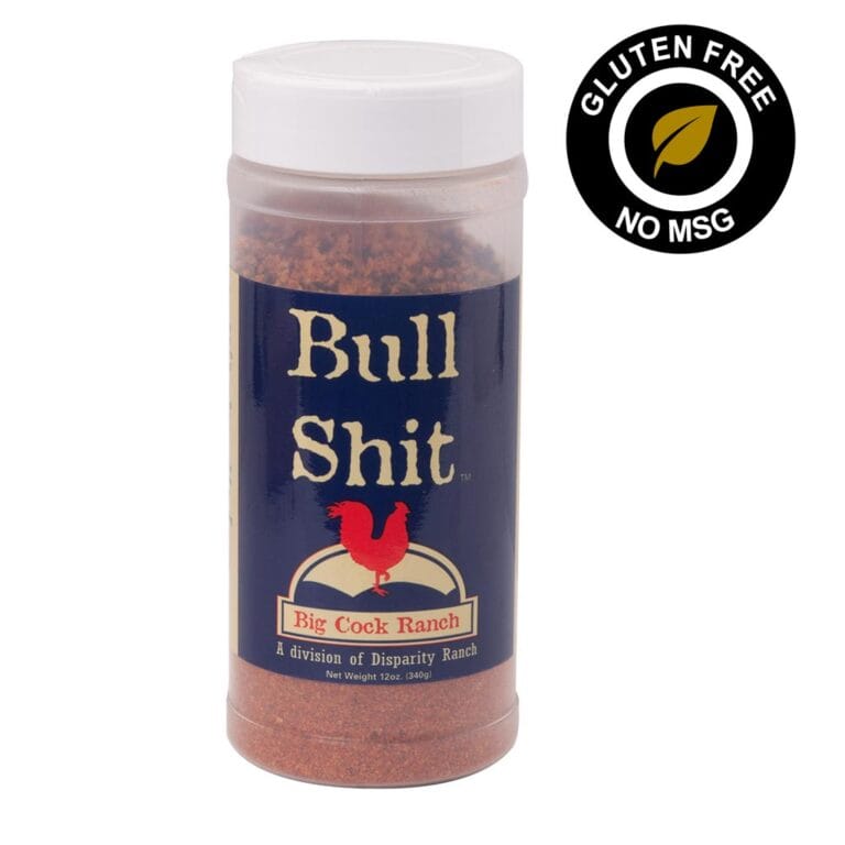 Steak Seasoning Spices Bull Shit with Sea Salt, Salt, Pepper, Paprika, Brown Sugar, Granulated Garlic, Granulated Onion & Celery, Gluten free, No MSG