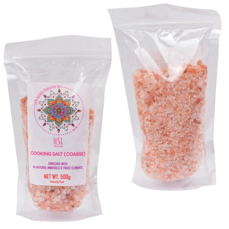 Himalayan Coarse Pink Cooking Salt 500g Perfect for seasoning, curing, and finishing, the coarse texture makes it ideal for grinders, rubs, and marinades