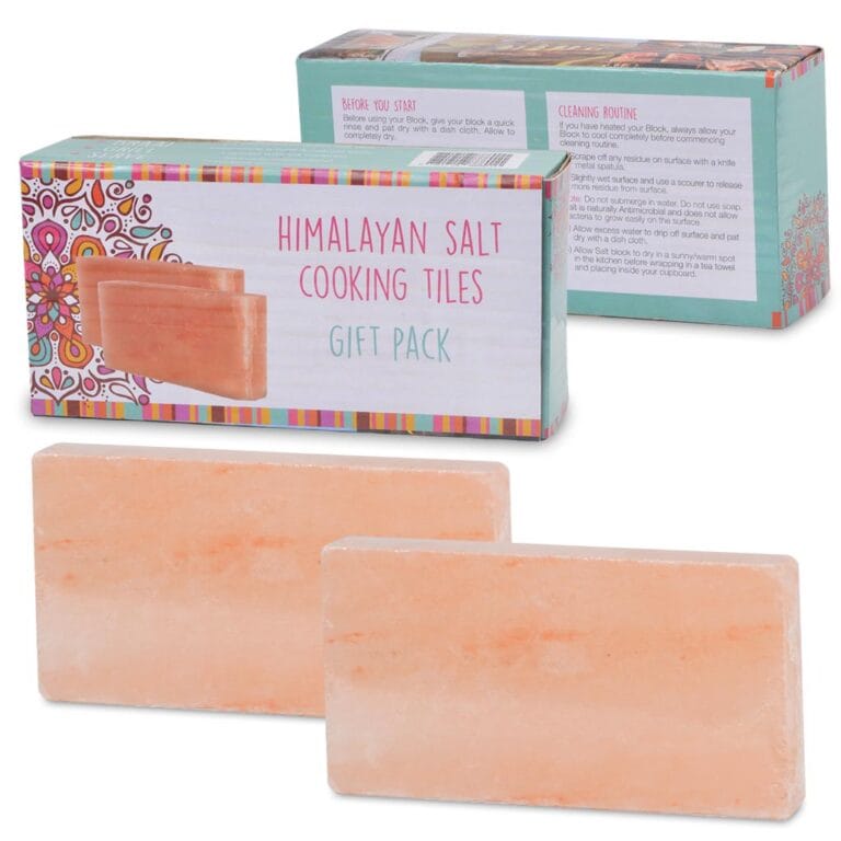 Himalayan salt braai stone gift pack for Fire-Cooked Perfection Salt Block gift pack with two small blocks. Hand-carved from pure, 100% natural Himalayan salt.